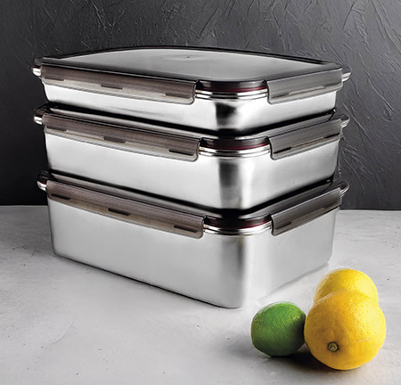 Vorratsdose 3,5L, 32x21x5cm,Ecoinox Pro collection