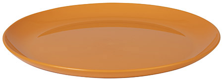 Essteller flach, 24cm, orange, Valon