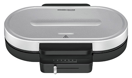 Doppel-Waffelautomat Edelstahl/schwarz, 1250W