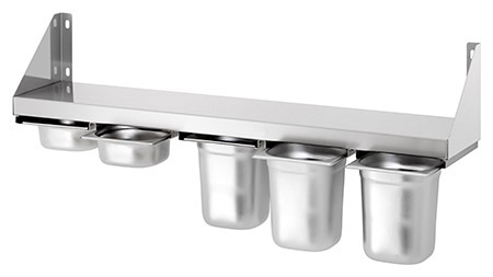 Gewürzbord, L100 x 20cm, für 5 GN 1/6,