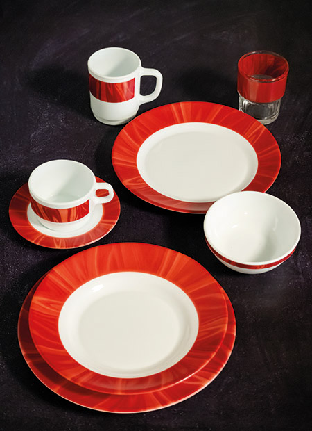 Obertasse, 22cl Natura Red, stapelbar