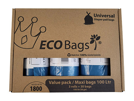 Mülltüten 100L für Diaper Ch.mittel/groß+Handsfree