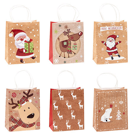 Geschenktasche Farbe natur, 18x10xH23cm, DIN A5