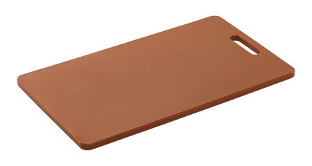PE-Schneidbrett, braun, 40x25x1,2cm, mit Griffloch