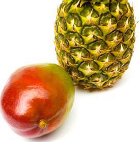 Mango-Ananas-Früchtetee