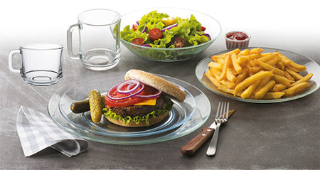 Dessertteller, 19cm, Lys transparent
