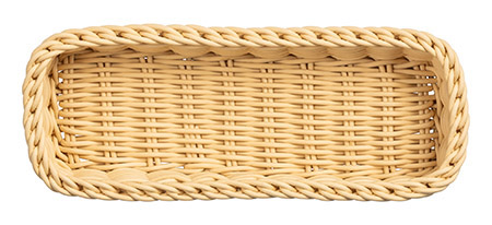 Besteckkorb lang, beige, 27 x 10 x H 5cm,