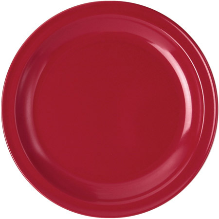 Teller flach, 23,5cm, rot, Melamin