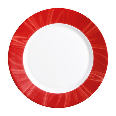 Teller flach, 23,5cm, Natura Red
