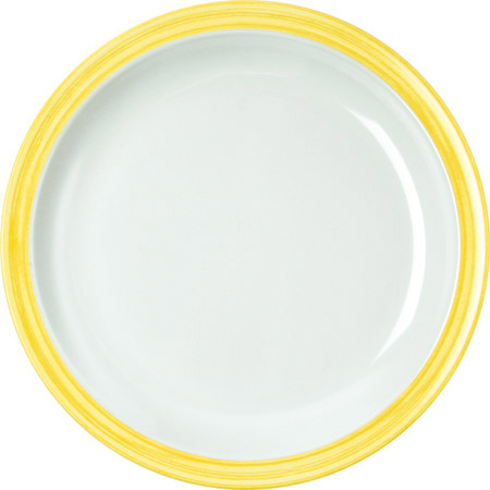 Teller flach, 23,5cm, Bistro gelb,