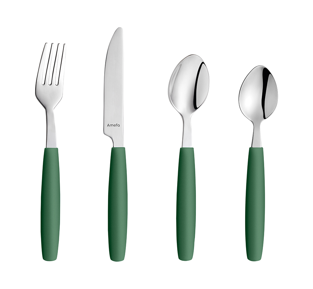 Dessertbesteck PIXEL, dark green