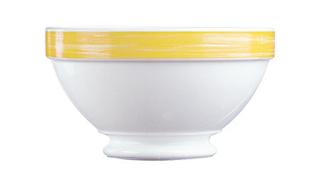 Suppennapf auf Fuß, 13,2cm, Brush Yellow,