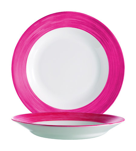 Teller tief, 22,5cm, Brush Cherry