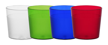 Becher FROSTI 0,17l, beere/transparent, Tritan