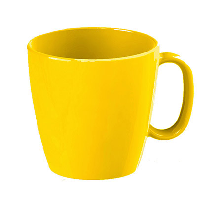 Tasse, 0,23l, gelb, Kunststoff PBT