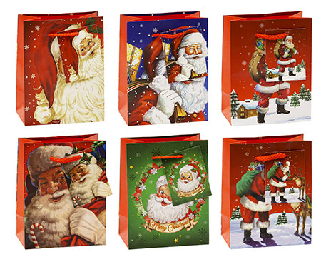 Geschenktasche klein bunt L11x B6,5x H14cm,
