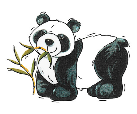 Teller tief Ø 20cm Pandabär