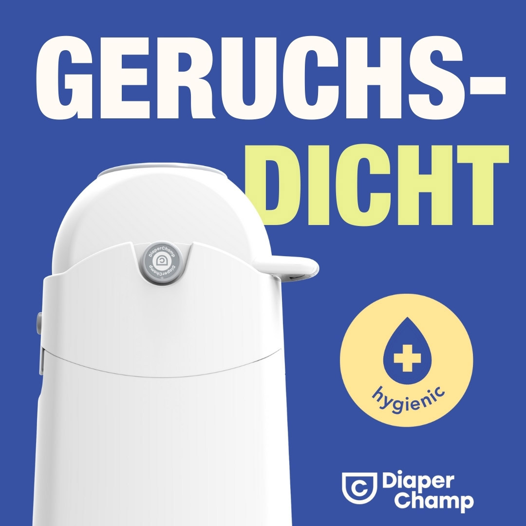 Diaper Champ -Windeleimer, klein, silber