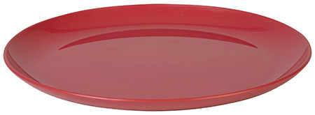 Essteller flach, 24cm, rot, Valon