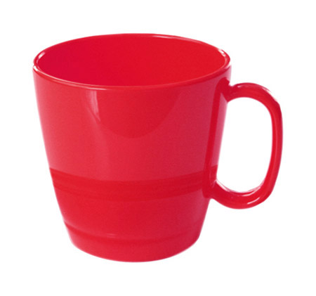 Tasse, 0,23l, cherry-rot, Kunststoff PBT