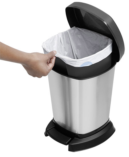 Kosmetikeimer PASO, 6Ltr., silber metallic