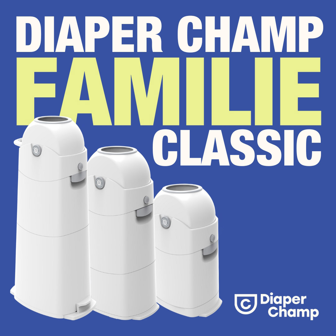Diaper Champ -Windeleimer, klein, silber