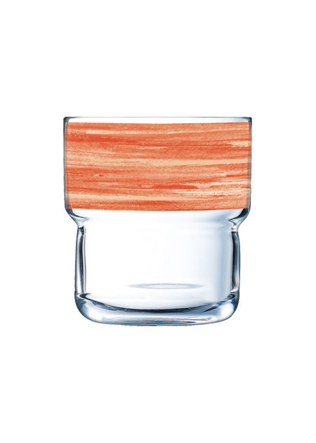Stapelglas Brush Orange, 22cl