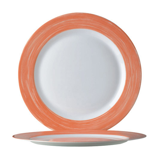 Teller flach, 15,5cm, Brush Orange