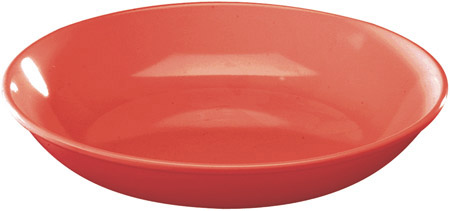Kinderteller tief, 19cm, rot, Melamin