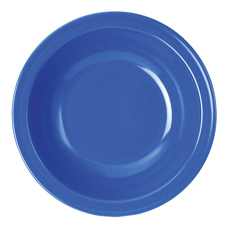 Teller tief, 20,5cm, blau, Melamin