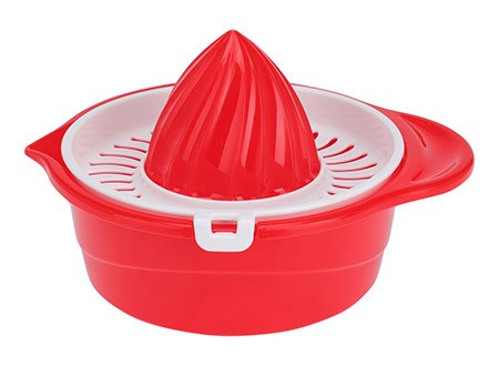 Zitruspresse 2-teilig, rot, 0,22L,