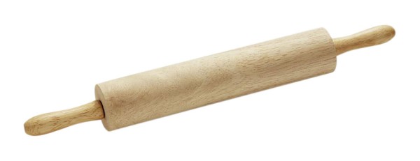 Holz-Teigrolle mit Kugellager, Walze 33cm