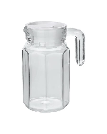 Glaskrug mit Deckel, 0,5Ltr.